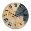 Horloge murale Minimalist Blue and Gold II - Abstract Shapes-1760061684