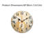 Horloge murale blanche 12 "x 12" Aquarelle Dandelions