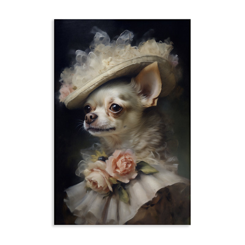 Toile de chihuahua classique, design par Wumples, H 24 po x l 16 po