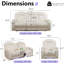 Ensemble de canapé inclinable électrique en cuir 2 pièces avec lumière DEL, station de charge sans fil, lampe de lecture et accoudoir de rangement-1372936960