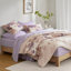 Ensemble d'édredon floral avec draps Taupe