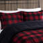 Couette King, rembourrage multicolore, 259 cm x 218 cm, 2 taies d'oreiller, 1 coussin décoratif, lavable à la machine, motif coloré.