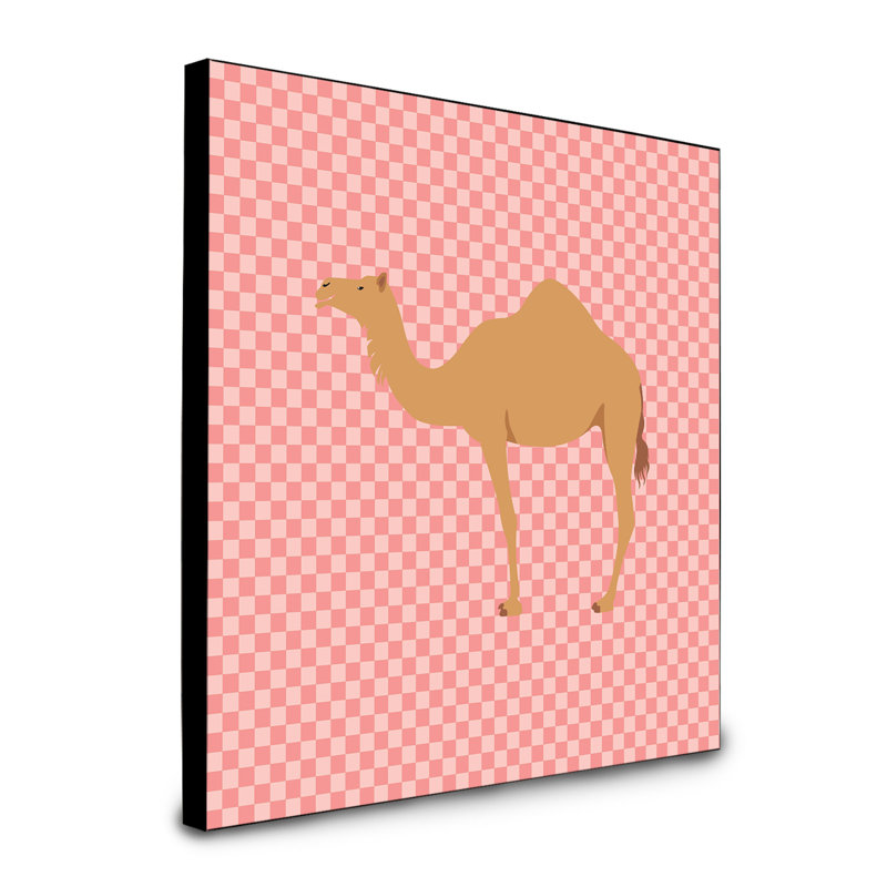 « arabique dromedarying », impression encadrée Earl's, Rose