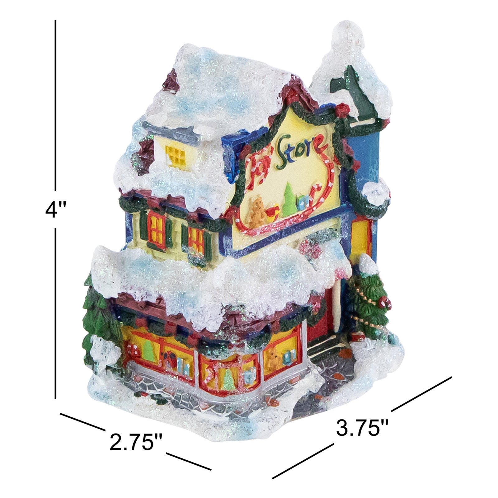 4" Christmas Toy Store Village Building
