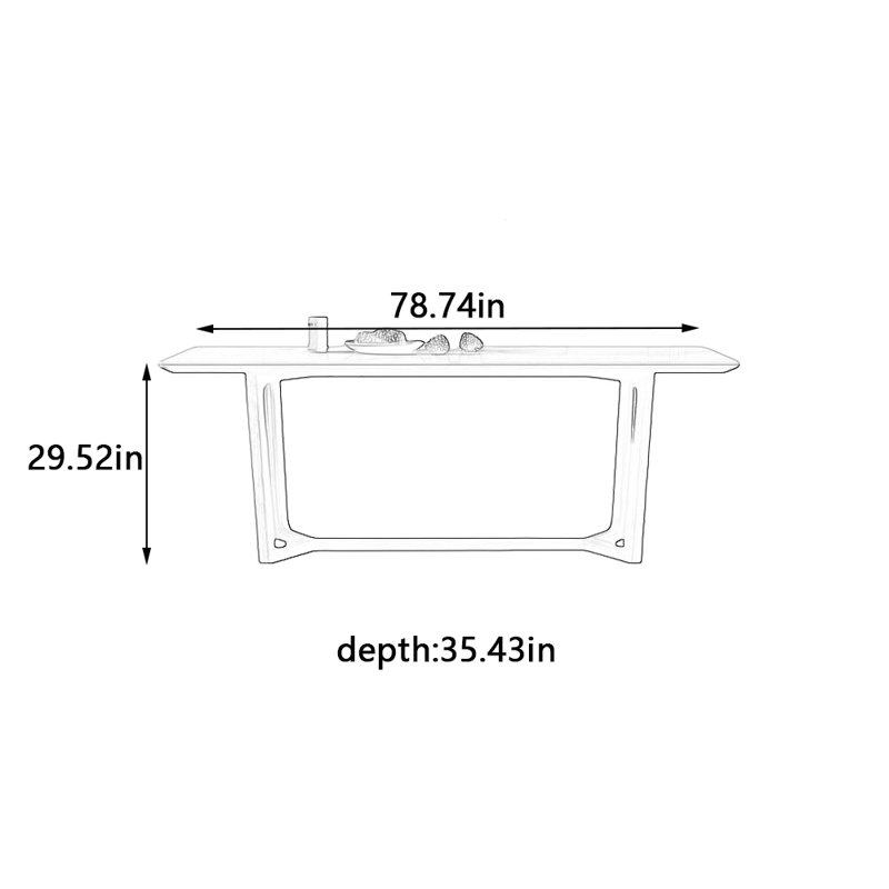 Corrales, 29.52"H x 78.74"L x 35.43"W