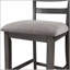 Ensemble de salle à manger 5 pièces à hauteur de comptoir en bois avec chaises rembourrées et étagères de rangement-1347402231-1347402185-1347402184