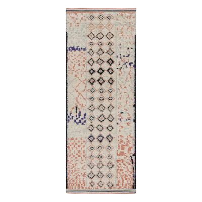 Moroccan Hand Knotted Area Rug