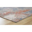 Tapis abstrait en laine tissé à la machine Bergess beige / bleu / rouge-499484158
