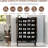 Large Shoe Cabinet with Doors，6-Tier Shoe Organizer with 2 Doors & Additional Hooks for Hallway, Entryway, Living Room,Black