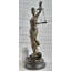 ÉCHELLE DE JUSTICE EN BRONZE STATUE DE SCULPTURE STATUE CLASSIQUE Figurine 18 po