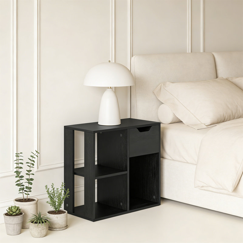 53cm H x 60cm W Standard Bookcase, Black