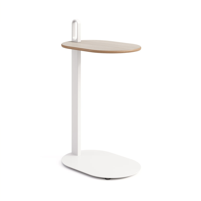 Alden Laptop Table, Ash, Pure White