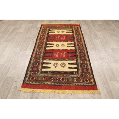 Tribal  Kilim Hand-Woven  Area Rug 3x6