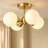 Stauton Bonyu Modern Glass Bubble Flush Mount