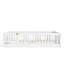 Lit simple pour enfants avec garde-corps et porte, lit bas Montessori, blanc-129677719-129677718