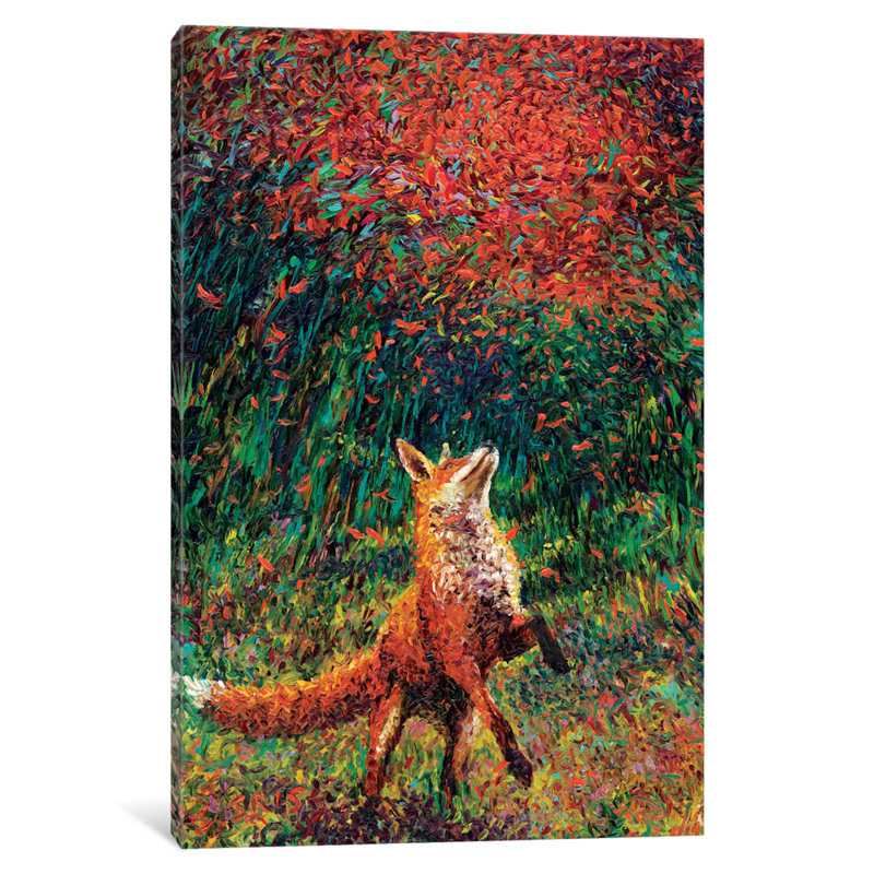 « Fox Fire » par Iris Scott, reproduction, H 26 po x l 18 po x P 1,5 po, Toile