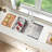 304 Stainless Steel 32 in. Single Bowl Undermount Workstation Kitchen Sink with Grid Board Colander Drying Rack