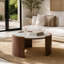 Table basse en pierre frittée Modern