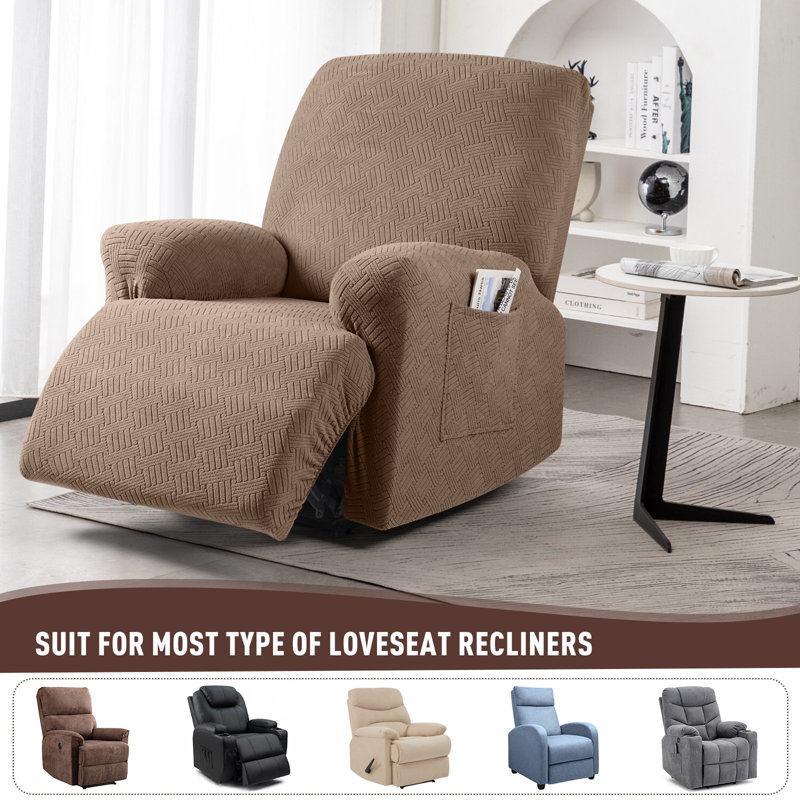Brayden Studio® Wald Stretch Recliner Sofa Slipcovers Recliner