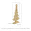 Arbre en bois doré Yuletide Glow-522098299