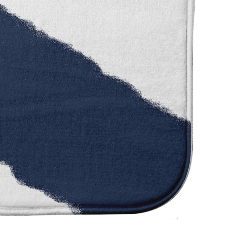 Tapis de bain Scarlett, l 24 po x L 17 po, Bleu marine