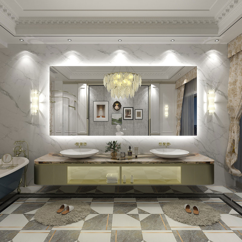 Miroir de salle de bain , 84 po x 40 po