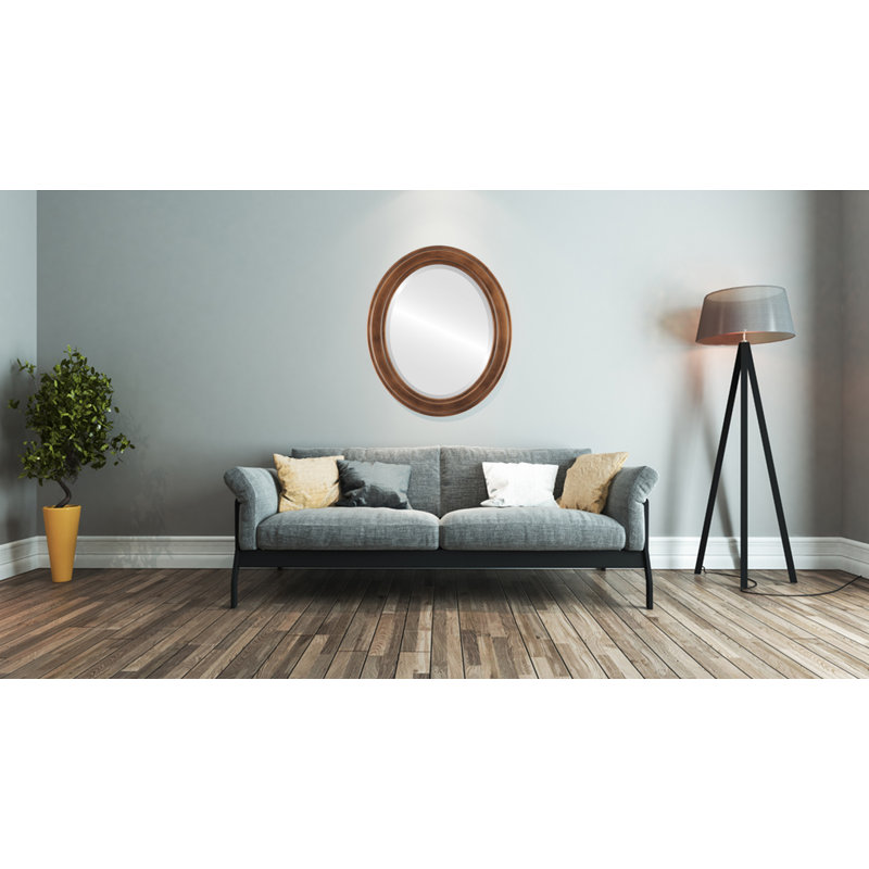 Miroir décoratif biseauté traditionnel Wimbled, 39 po x 27 po