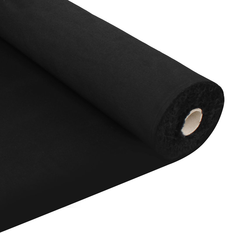 Tissu noir Duvetyne Commando, ignifuge, anti-reflets, tissu 100% coton pour toile de fond, rideau occultant, rideaux de scène, tissu occultant Studio, rouleau de 57 po de largeur, 10/25/50 verges