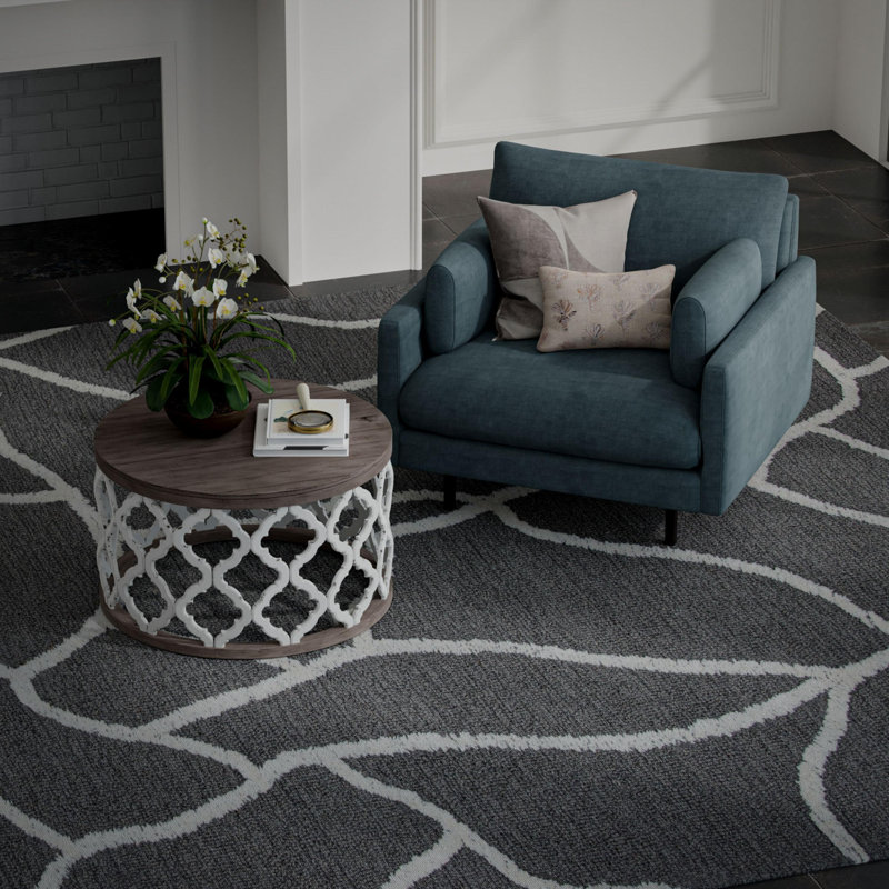 100% Wool Hand Tufted Area Rug, Rectangle 5' x 7' 6"