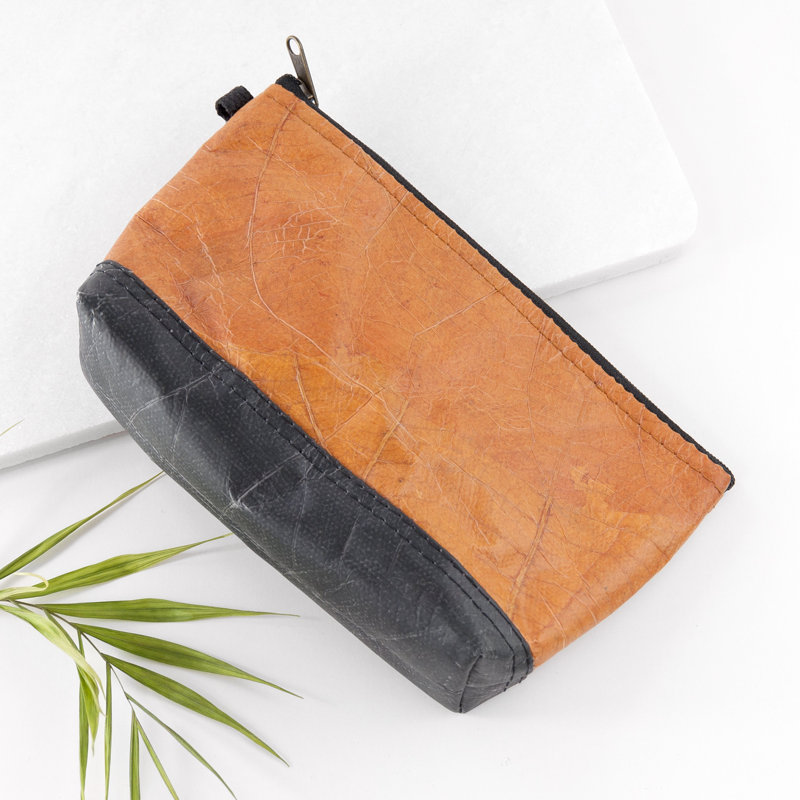 Yuliya Leather Carry Bag, Cinnamon Orange