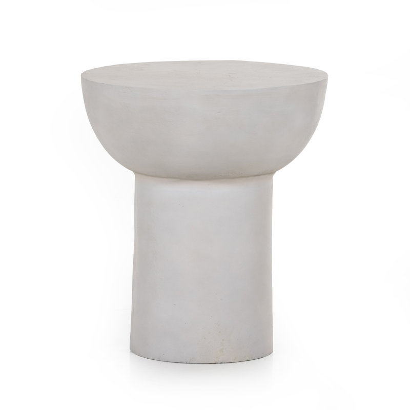 Searcy End Table, Textured Matte White