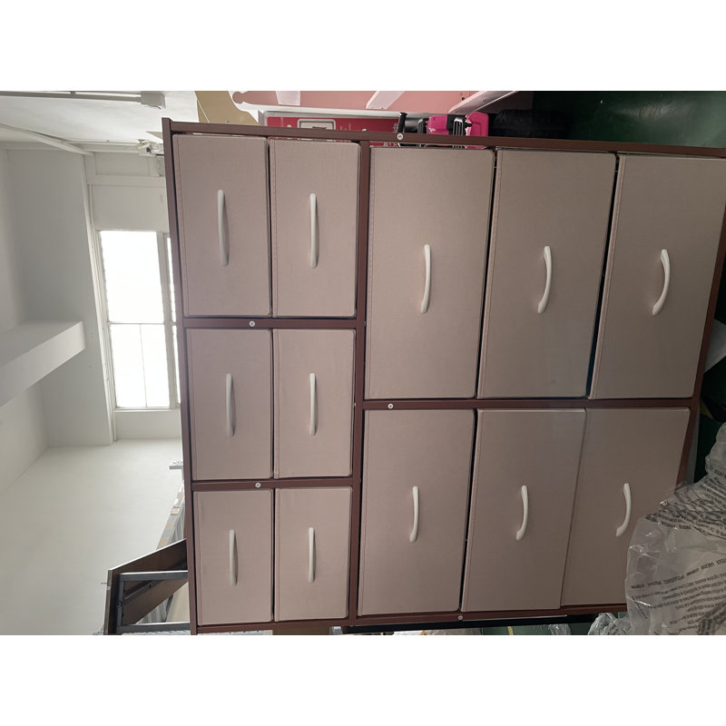 12 Drawer Storage Drawer, Beige/Brown