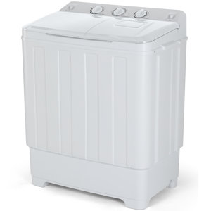 30lbs High Efficiency Portable Washer & Dryer Combo 19lbs Washer/11lbs Spinner with Drain Pump