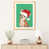 Toile avec cadre en bois beige n'est pas disponible