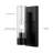1-Light Matte Black Wall Sconce With Clear Glass Shade