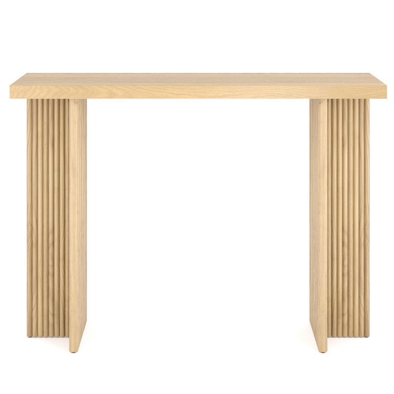 Armillia 41.8'' Console Table, Natural Oak