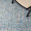 Tapis bleu / gris en laine tissé à la main-1143964330