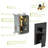 Ceiling Mounted Dual Shower - Oil Rubber Bronze Rainfall And Handheld Easy Clean System With Adjustable