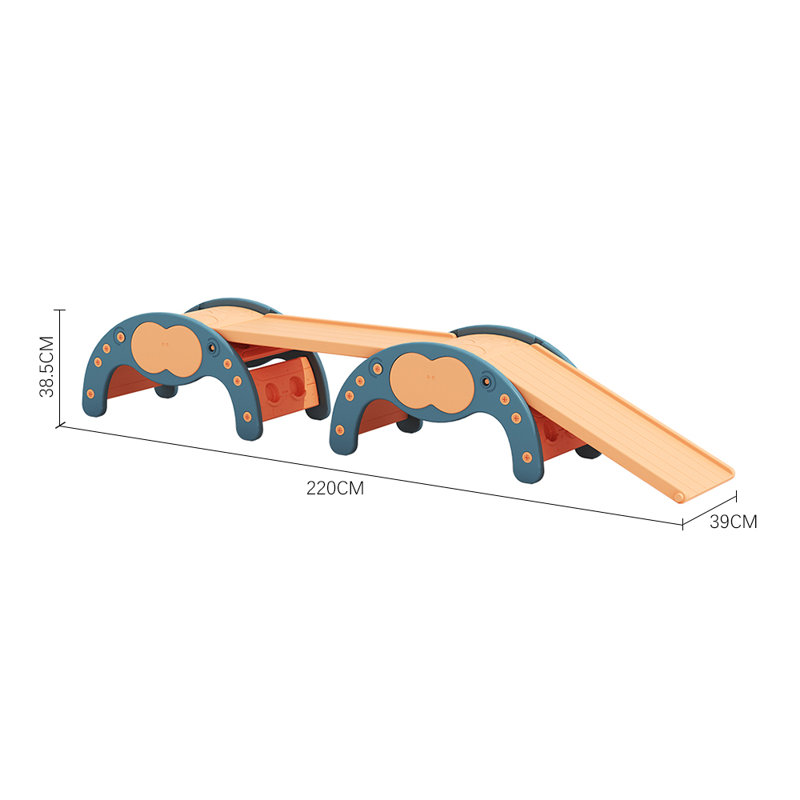 Harriet Bee Indoor Slide, Blue/Orange