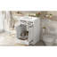 Meuble-lavabo 24 po avec lavabo en céramique intégré, armoire de salle de bain avec 2 portes, 1 tiroir basculant et meuble-lavabo simple pour salle de bain de petite et moyenne taille-253781606
