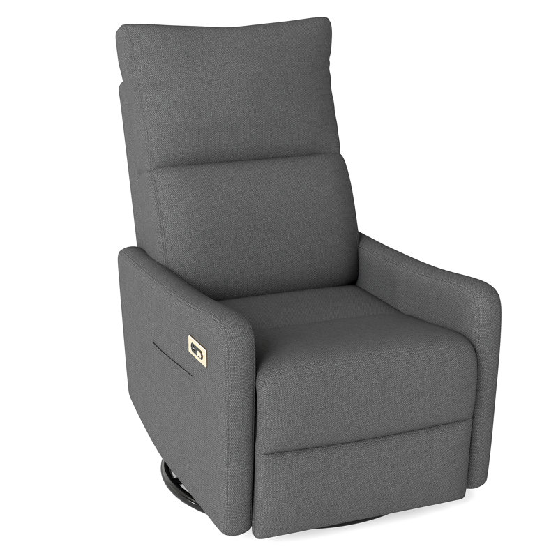 Fauteuil inclinable électrique avec dossier rembourré Velvora, Brown
