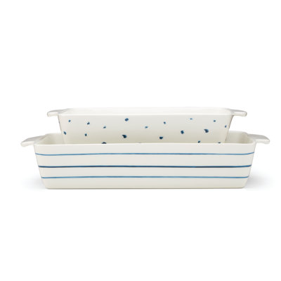 Lenox Blue Bay Rectangular Bakers 2-Piece Set