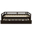Lit de jour extensible avec couchette, lit de jour en bois avec couchette-1200843010