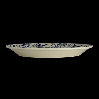 Oval Platter Rolled Edge Blue Mex