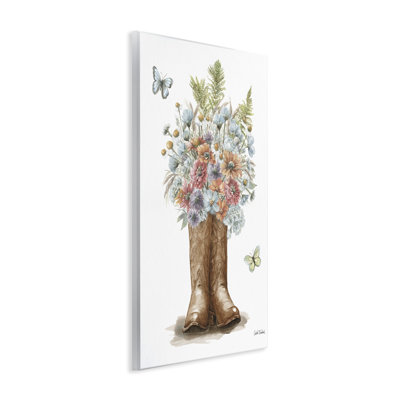 Wildflower Western Bouquet Wall Plaque Art by Leslie Trimbach