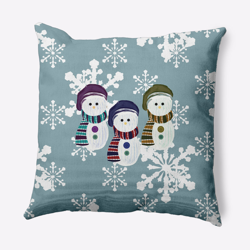 Chaussette bonhomme de neige_Sq, Non, Bleu / gris, 20 po x 20 po