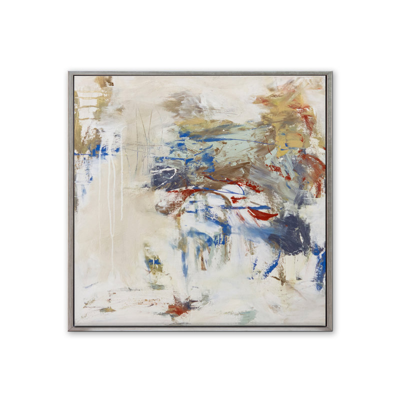 Yacht Club Blues Print by Patricia Schwimmer, Silver Framed Canvas, 42" H x 42" W x 2.5" D