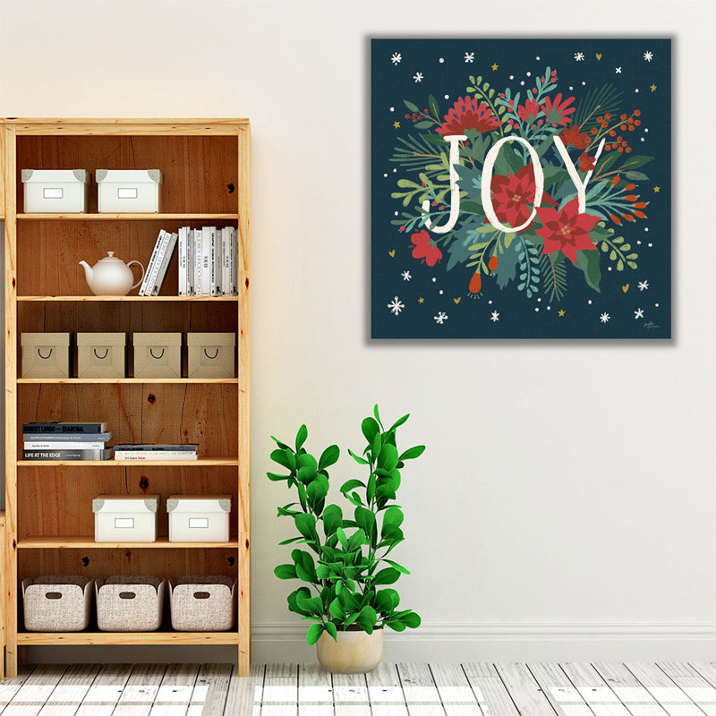 «Christmas Bloom VI», reproduction d'art sur toile, H 12 po x l 12 po