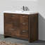 Ensemble de meuble-lavabo moderne rectangulaire simple de 42 po autoportant avec tiroirs et portes pour la salle de bain Curly