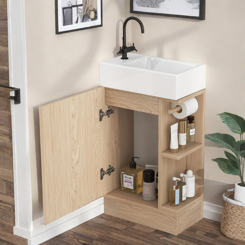 Ensemble de meuble-lavabo simple 18,6 po Keiler, Naturel